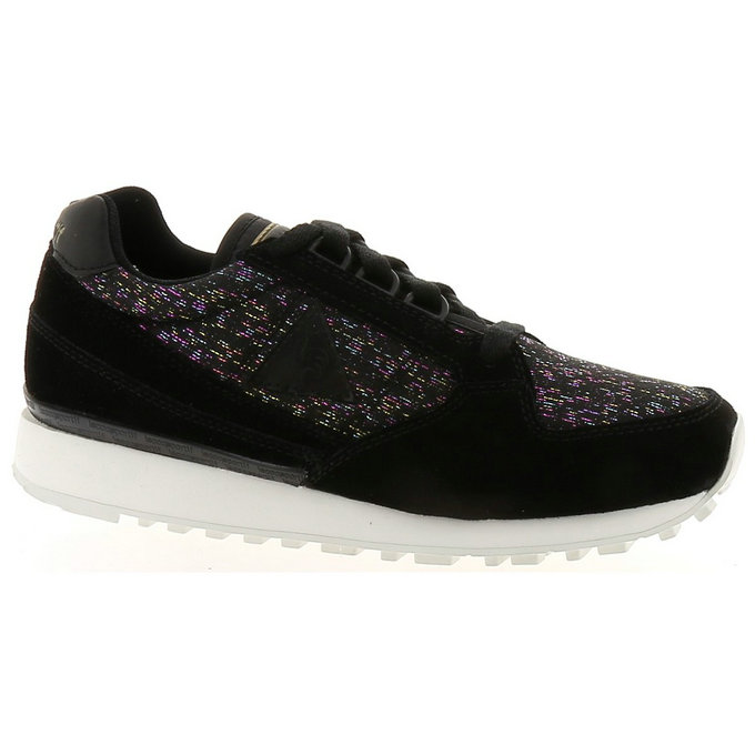 Le Coq Sportif Eclat W Rainbow Noir - Chaussures Baskets Basses Femme